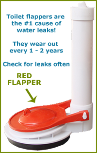 leaking toilet flappers